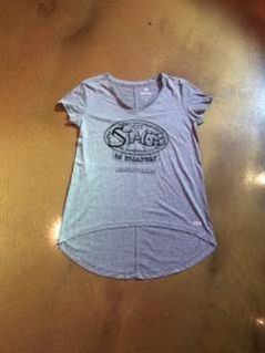 Ladies' High-Lo Logo V-neck